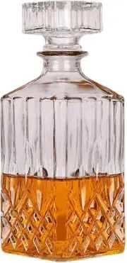 1PCS 33.8 Oz Diamond Decanter Whiskey Decanter Crystal Whiskey Bottle
