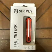The METEOR USB Rechargeable REAR Bike Light 100LM, Waterproof, 4 Lighting Modes