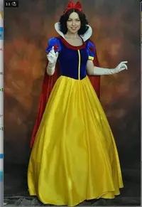 在飛比找Yahoo!奇摩拍賣優惠-cos服飾Disney 成人白雪公主裙舞台演出cosplay
