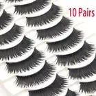 Thick Handmade Fluffy Wispy Eye Lashes Extension Crisscross False Eyelashes