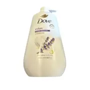 Dove Relaxing Lavender Oil & Chamomile Body Wash 30.6oz Pump Bottle 24H Moisture