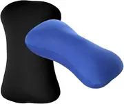 TOGEVAL 2Pcs Neck Pillow Portable Particle Headrest Cushion for Office Naps Travel Comfortable Ergonomic Design for Car Camping