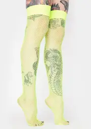 Future Shock Fishnet Thigh Highs
