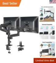 Sturdy Dual Monitor Desk Mount with Easy Installation - High-Quality Design