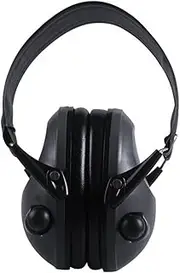 BESPORTBLE Active Ear Protectors Shooting Range Ear Muffs Boys and Girls Noise Canceling Hearing Protection Comfort-fit Headband Black 1pc