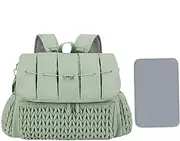 Mirpuytn Diaper Bag Backpack, Nursery Storage Bag, Maternity Travel Bag with Changing Pad, Large Capacity Mom Bag for Bottles, Toys, Diaper Backpack