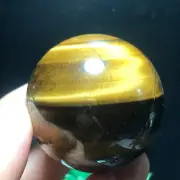 121g Natural Tiger's eye stone quartz Sphere crystal ball rock Healing +base 21