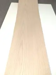 Oak White wood veneer 9" x 34" on woven cloth backer 1/40" thickness
