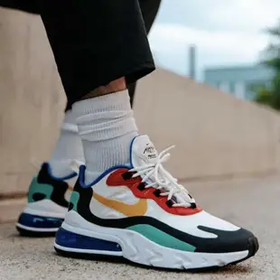 【日本海外代購】Nike Air Max 270 React 黑 白撞色 氣墊 黃鴻升同款 休閒 慢跑鞋 男女鞋 AO4971-002