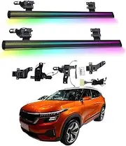 BJOHQ Electric Running Boards Compatible for Kia KX5 2016-2025 with Light, SUV, Off-Road & Pickup Trucks - Retractable Truck Steps & Nerf Bars