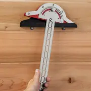 Angle Protractor Finder Two Arm Woodworking Edge Ruler Measure Pencil Angle Tool