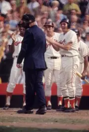 World Series, Baltimore Orioles Brooks Robinson victorious at home - Old Photo