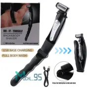 Rechargeable Electric Back Shaver For Men Long Handle Body Hair Removal Razor US