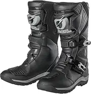 O'NEAL Enduro MX All-Round Motorcycle Boots Made Microfibre, Reinforced Toe and Heel Area, Non-Slip Outsole, Boots RMX Shorty, Adults, Black