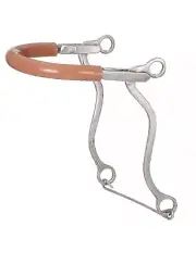 C--0-0 Tough 1 Kelly Silver Star Horse Hackamore Bit W/ Rubber Tubing! NEW!