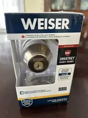 Weiser 9GD94710-091 Satin Nickel Metal Single Cylinder Smart Key Deadbolt