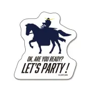 CAPCOM STORE Sengoku BASARA Date Masamune Equestrian Statue Sticker New