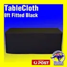 Tablecloths Wedding FITTED Rectangle Table Cloths 8ft Black Event Market Trestle