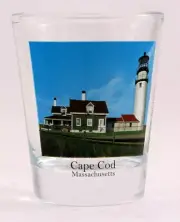 CAPE COD MASSACHUSETTS LIGHTHOUSE PHOTO SHOT GLASS SHOTGLASS