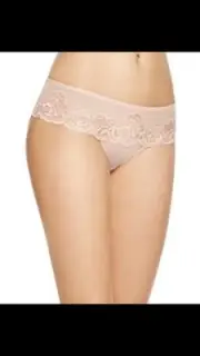 Wacoal Sheer Enough Hipster Beige Pink #845253 $48 NWT