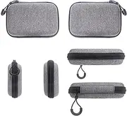AI Voice Recorder Travel Bag Case, Large Capacity Carrying Bag with Foam for PLAUD NotePin Grey, Travel Case for PLAUD NotePin EVA Case