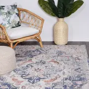 Brand Ventures Salsa Alexander Transitional Navy Multi Rug