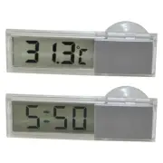 Car Digital Clock Temperature Display Electronic Clock / Thermometer Gauge