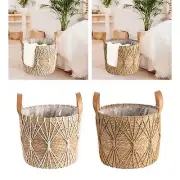 Woven Planter Basket Decorative Planter Containers for Storage Flower Garden