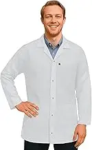 StaticTek ESD Jacket, Certified Level 3 Protective Lightweight Workwear & Anti Static Shielding Lab Coat, Snap Cuff ESD Smock, White