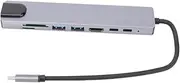 Gatuida 1pc 8 1 Hub USB 3.0 Concentrator Type c to Adapter Type c to Convertor 8 in 1 Adapter USB Hub USB Adaptor 4 Docking Station