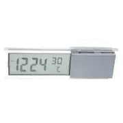 Mini 2 in LCD Digital Auto Car Truck Clock + Thermometer for Suction Cup