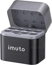 imuto Battery Charger for NIMH/Lithium Rechargeable AA Battery TPYE-C-USB Fast Charge Battery Charger with LED Display (Independent Slot)