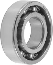 X AUTOHAUX 6205 Deep Groove Ball Bearings 0.98"x2.05"x0.59" P4 Open Type Lubricated Bearings 1 Pc Car Scooter Skateboard Wheel Universal Silver Tone