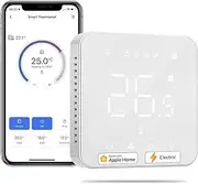 Meross Smart Electric Thermostat, Underfloor Heating, WLAN Room Thermostat Compatible with HomeKit, Alexa and Google, Voice Mission, Remote Control and Schedule, LED Touchscreen Digital