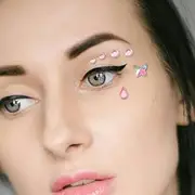 Face Rhinestones Butterfly Face Gem Stickers Face Crystals for Women Self Adhesive Gems Glitter Rhinestone Stickers Rave Accessories for Women Halloween Party Makeup Gems for Face Eyes
