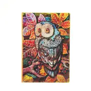 Handmade Vintage 3D Embossed Owl Travel Diary Notebook Journal Leather Notepad