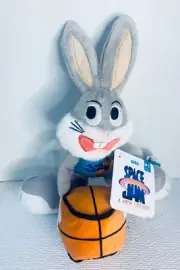 NEW Bark Box “Bugs Bunny” Space Jam Tune Squad Buggs Dog Toy Squeaker M-L Size