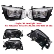 LH+RH HeadLight Lamps For Mitsubishi Triton Ute ML 2006~2009 GX GLX (Two Doors) (for: Mitsubishi)