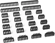 Sirlyr PC Cable Comb,PSU Cables Combs kit for Extension Cable Management 24 PCS Set 12vhpwr Cable x 4,24 pin x 4,8 pin x 16,3 mm/0.11In up to 3.5 mm/0.13 in Wire Gauge Black