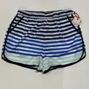 Girl's Hunter For Target Athletic Shorts Blue/White Striped 1X