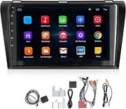 XTevu GPS Navigation Display, 9in Android 10.0 Touchscreen Compatible with Mazda 3 Axela 2004-2009, Car Navigation Monitor, Multimedia Player Screen, Dashboard GPS Unit (XTHTEUNLG6G9PM-12)
