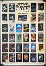 Star Wars Movie American One-Sheet Poster Checklist