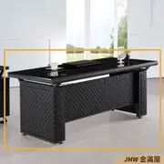 180cm辦公電腦桌L型【金滿屋】工業風工作桌 書櫃型書桌 主管桌-R234-2 - (8折)