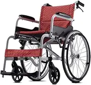 Transport Wheelchair Folding Wheelchair Aluminum Wheelchair Transport Wheelchair Lightweight and Foldable Frame Wheelchair for Disabled Elderly Wheelchairs for Adults