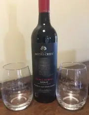 Personalised Engraved Stemless Wine Set WEDDING GIFT or anniversary gift