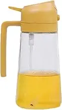 Oil Sprayer for Cooking, 2 in 1 Dispenser and Sprayer, Cooking Kitchen Spray, Glass Olive Bottle, Kitchen, Salad