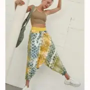 One Teaspoon Dynamic Vivid Snake Harem Pants Cotton Drop Crotch Size S NWT