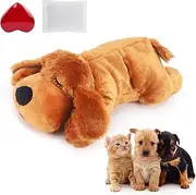 IFOYO Heartbeat Stuffed Dog Toy - Anxiety Relief & Sleep Aid with Crate Training Support, Behavioral Therapy for Puppies & Adult Dogs (Brown)