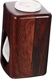 TOVINANNA Toothpaste Squeezer Wall Mounted Automatic Toothpaste Dispenser with Adhesive Wood Grain Design Dustproof for Bathroom Accessories