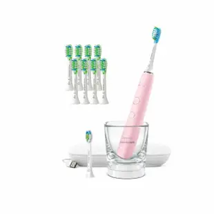 【Philips 飛利浦】Sonicare 煥白閃耀智能音波震動牙刷/電動牙刷-粉鑽(HX9912/40)